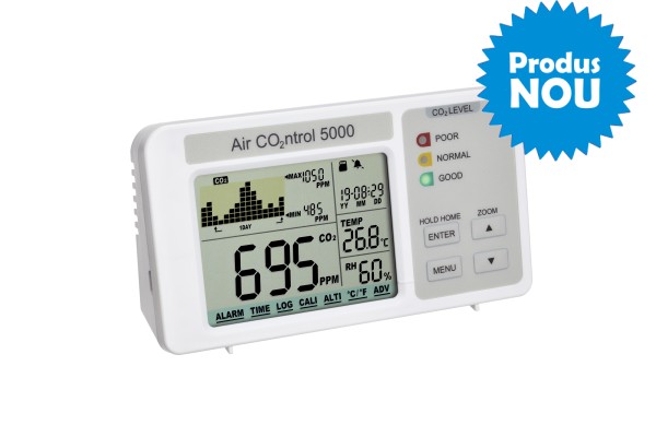 Monitor CO2 cu data logger AIRCO2NTROL 5000 TFA S31.5008.02